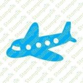 Transparentní razítko letadlo
